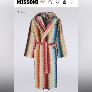 Missoni Byron Hooded Bathrobe NWOT size M